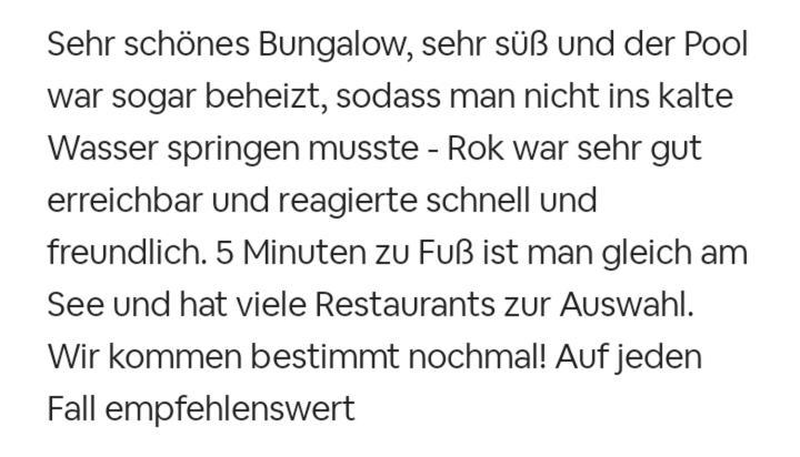 Bungalows Sonnenblume Am Klopeiner See Sankt Kanzian am Klopeiner See Eksteriør billede
